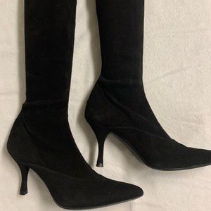 Stuart Weitzman suede "under knee" boots